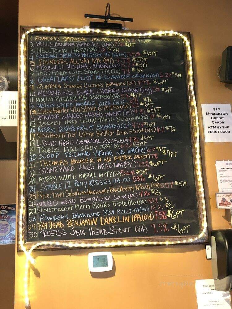 Holy Hound Taproom - York, PA menu_pic