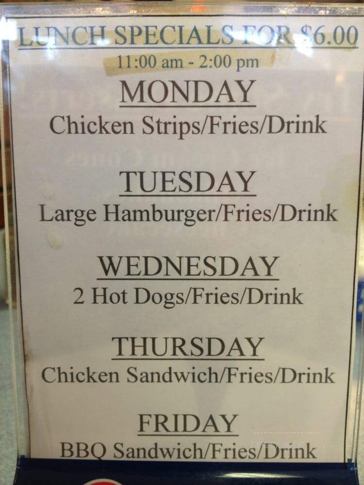 Clover Grill - Clover, SC menu_pic