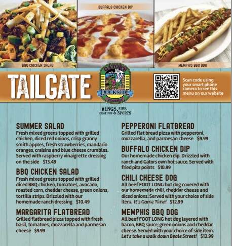 Gators Dockside - Lake City, FL menu_pic