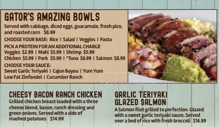 Gators Dockside - Lake City, FL menu_pic