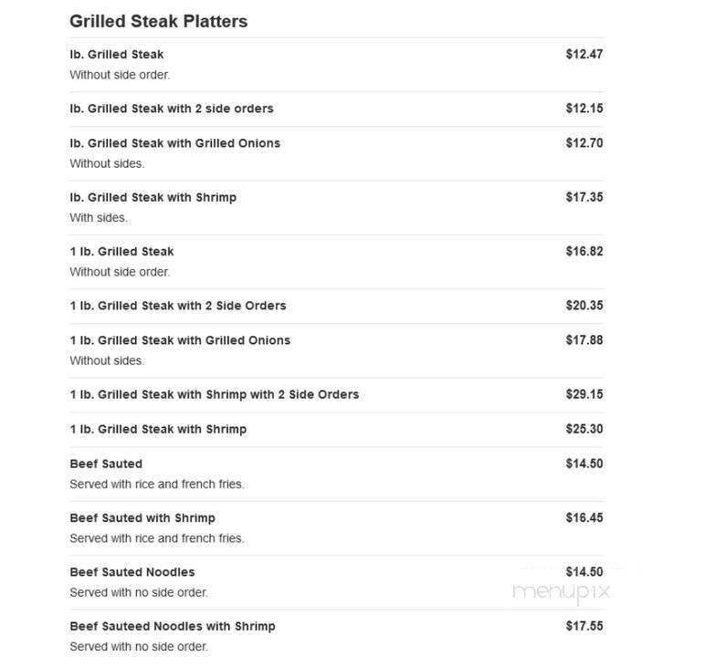 La Granja - Lauderdale Lakes, FL menu_pic