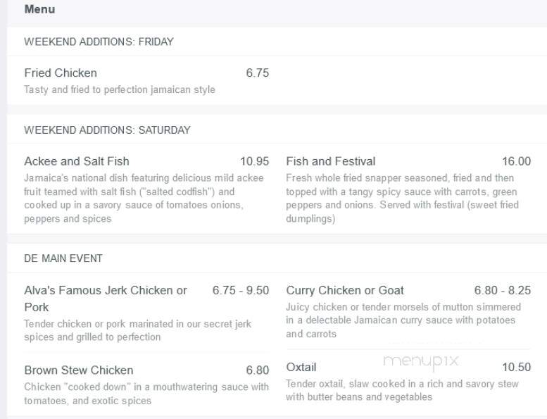 Irie Bay Jamaican Cuisine - Tampa, FL menu_pic