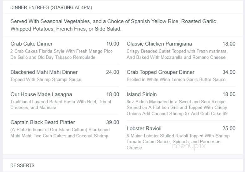Feola's Italian Ristorante - Treasure Island, FL menu_pic
