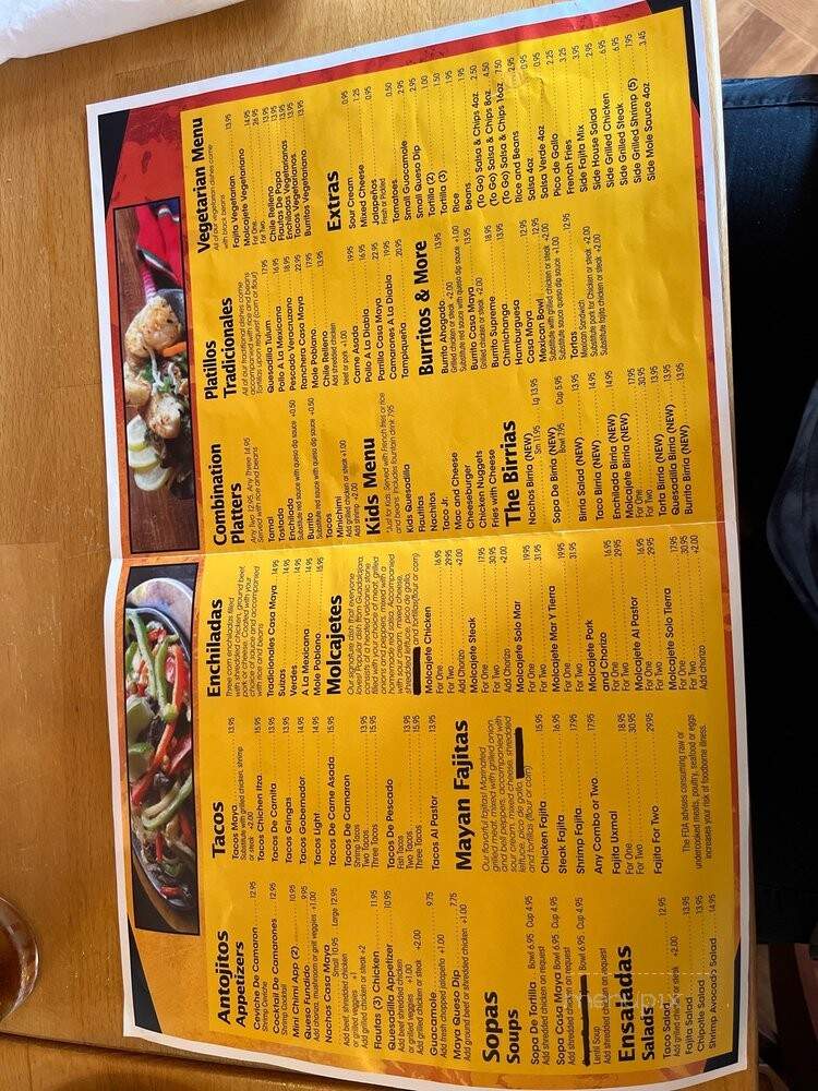 Casa Maya Mexican Restaurant - Lakewood Ranch, FL menu_pic