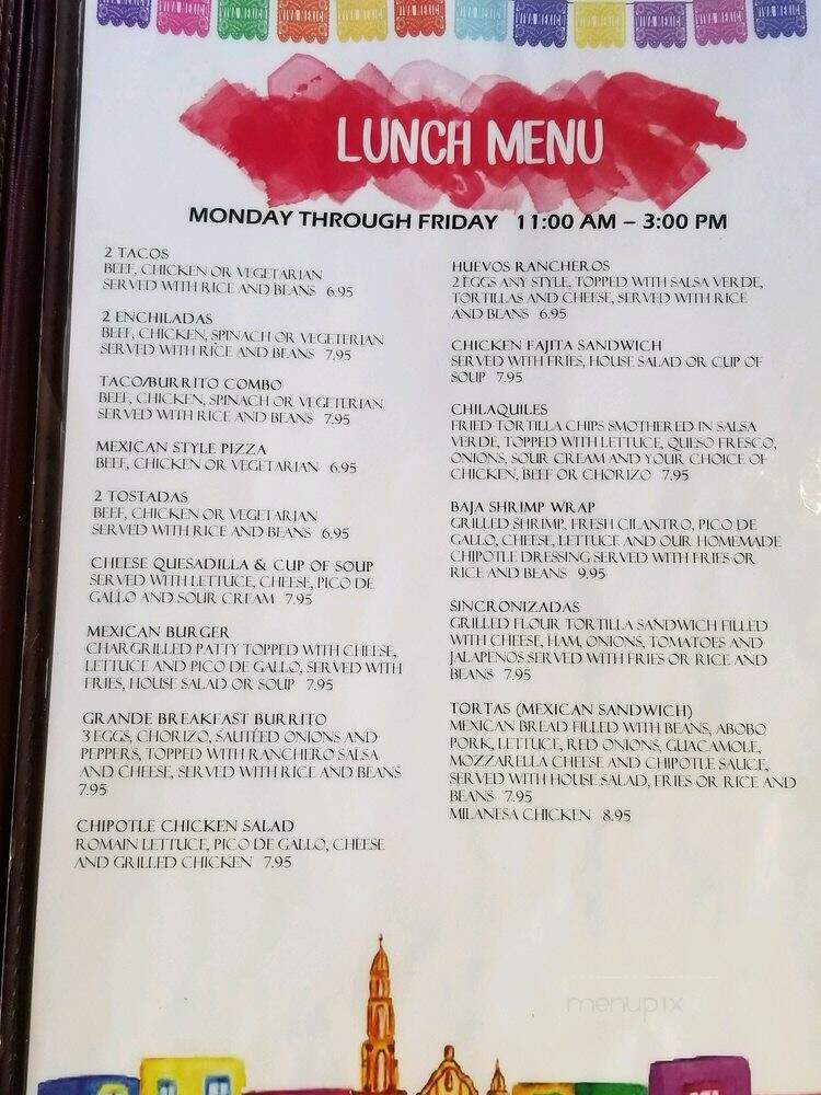 Casa Maya Mexican Restaurant - Lakewood Ranch, FL menu_pic