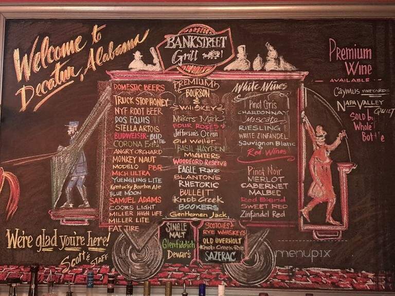 Bank Street Grill - Decatur, AL menu_pic