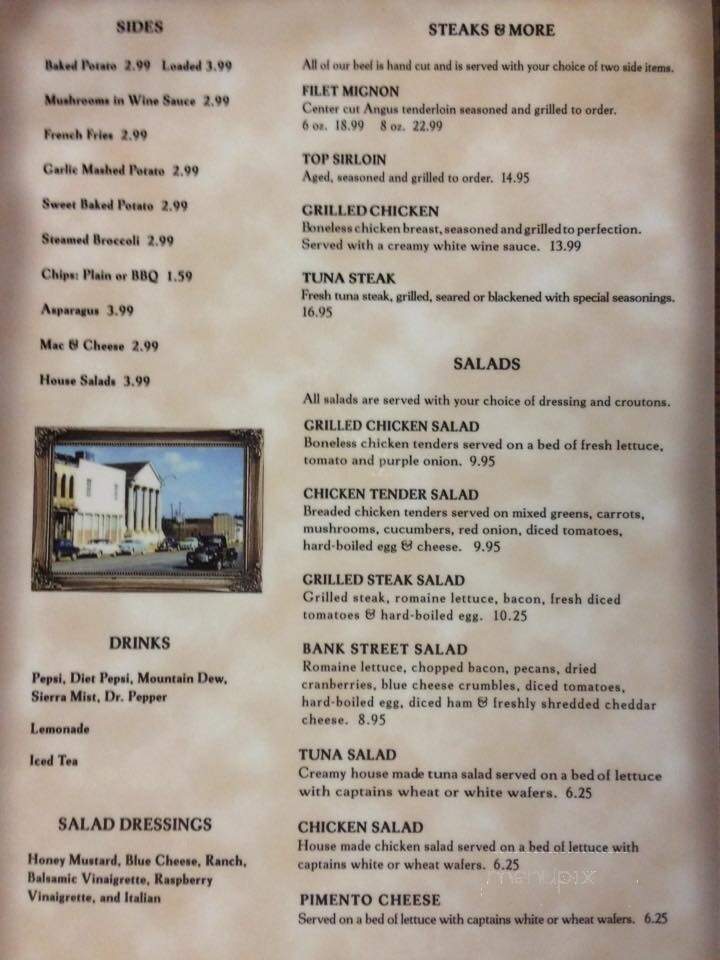 Bank Street Grill - Decatur, AL menu_pic