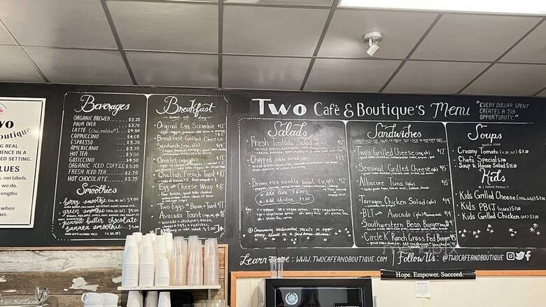 Two Cafe & Boutique - Chagrin Falls, OH menu_pic