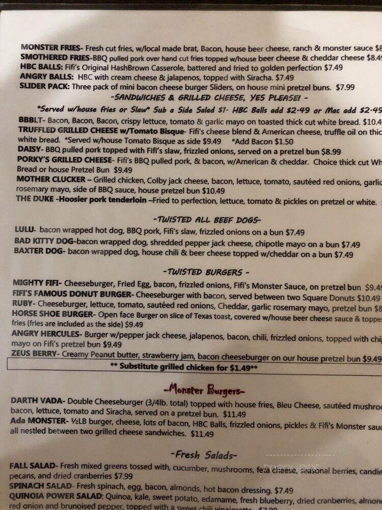 Fifi's Lunch Box - Terre Haute, IN menu_pic