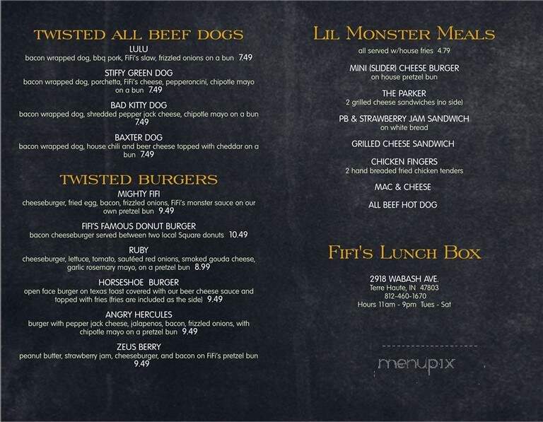 Fifi's Lunch Box - Terre Haute, IN menu_pic