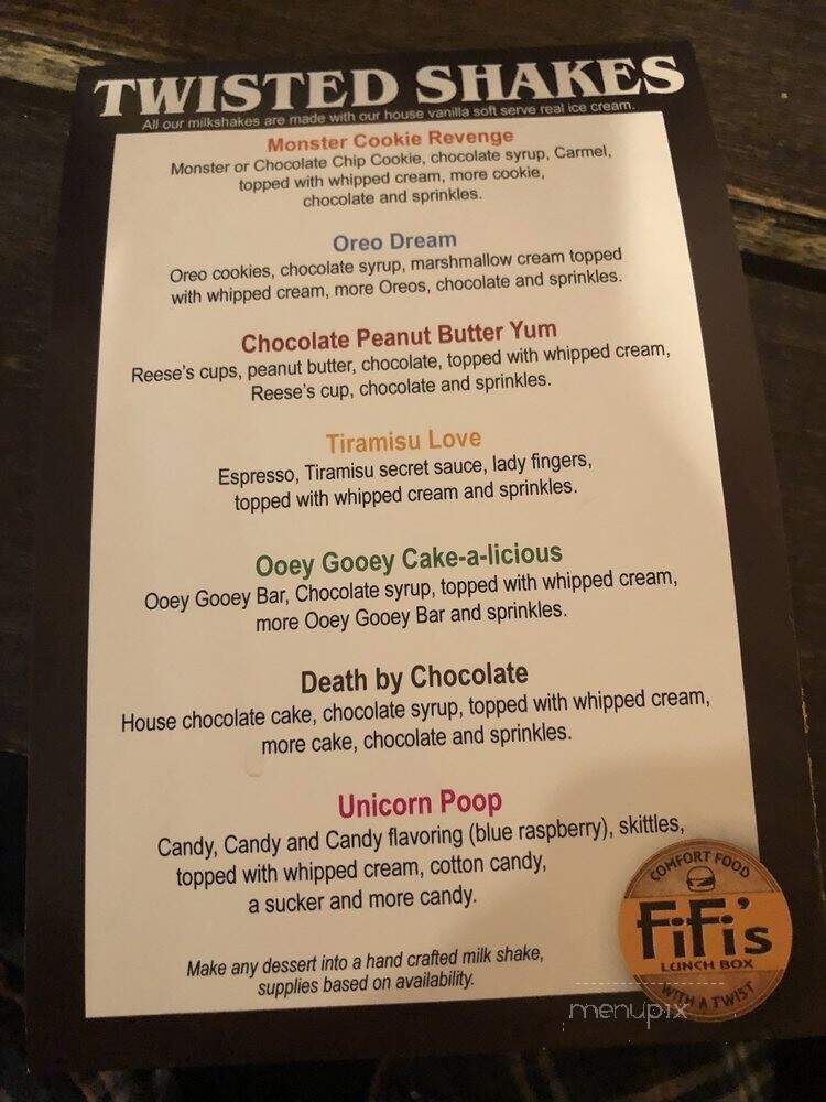 Fifi's Lunch Box - Terre Haute, IN menu_pic