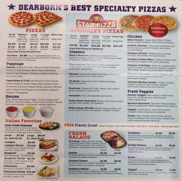 7 Star Pizza, Subs & More - Dearborn, MI menu_pic