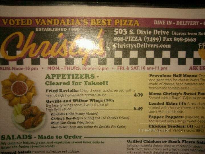 Christy's Restaurant & Pizza - Vandalia, OH