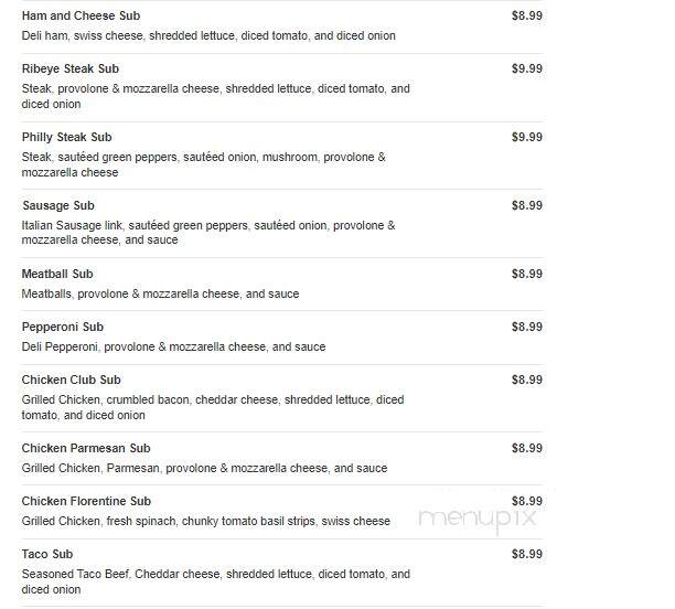 De Felice Brothers Pizza - Shadyside, OH menu_pic