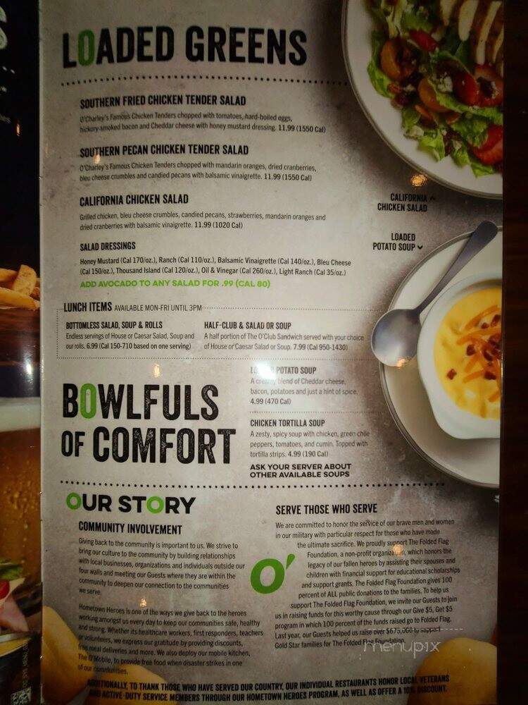 O'Charley's - Canal Winchester, OH menu_pic