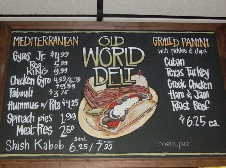 Old World Deli - Brunswick, OH menu_pic