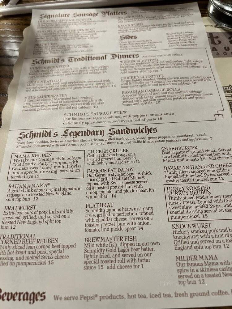 Schmidt's Sausage Haus - Columbus, OH