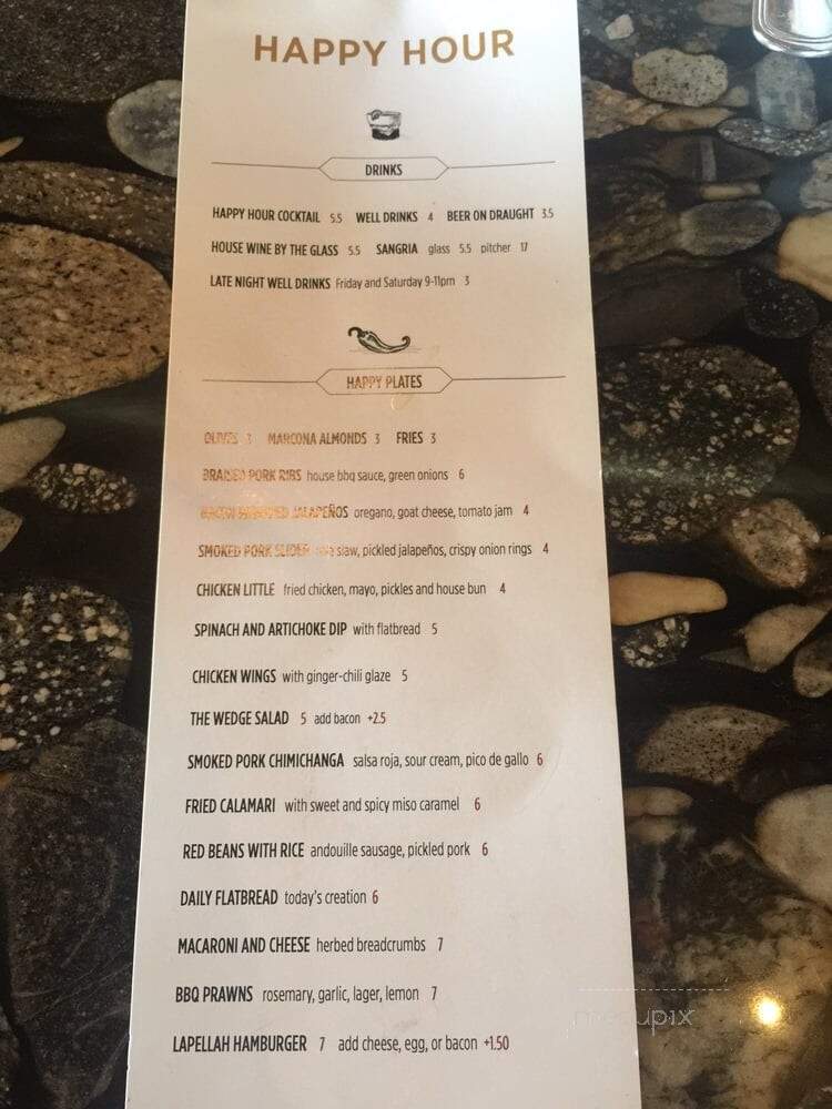 Lapellah Restaurant - Vancouver, WA menu_pic