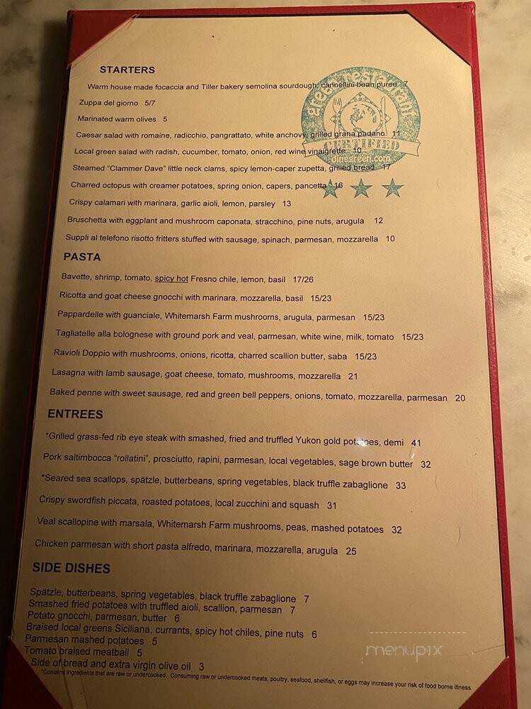 Wild Olive - Johns Island, SC menu_pic