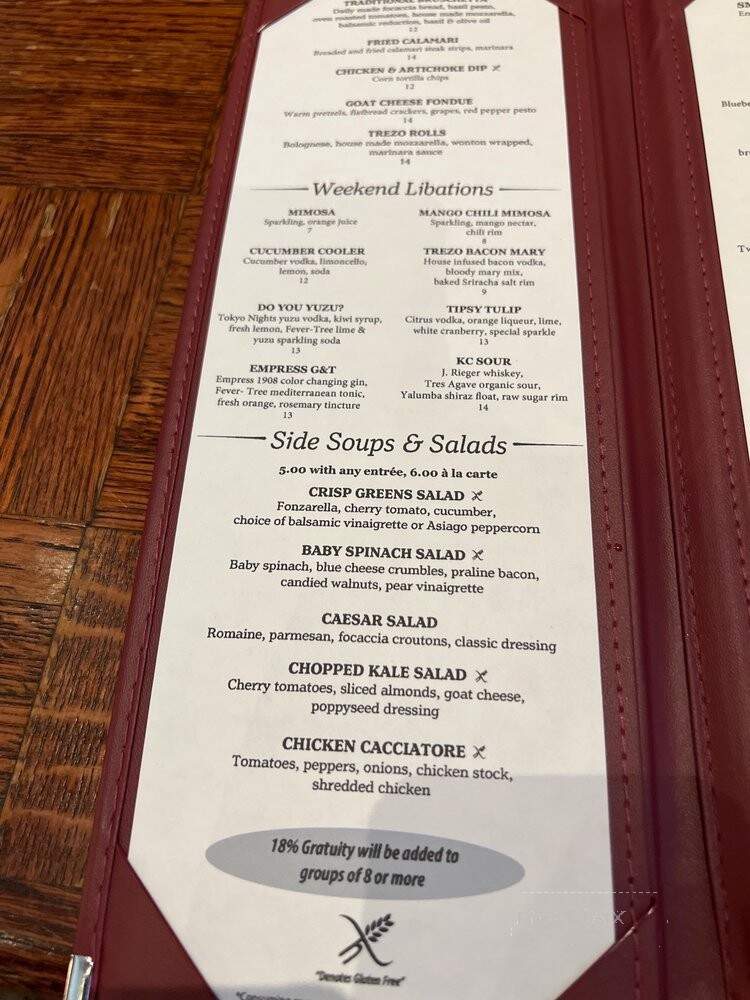 Trezo Mare - Kansas City, MO menu_pic
