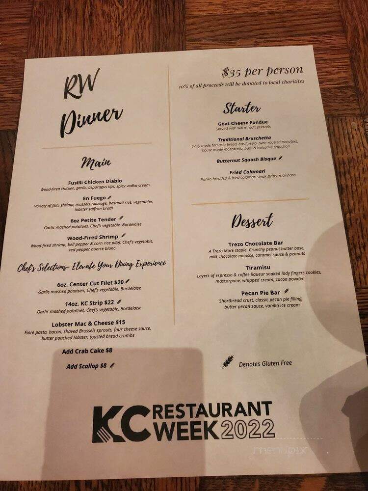 Trezo Mare - Kansas City, MO menu_pic