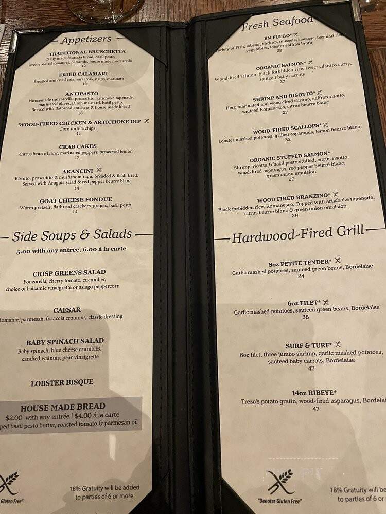 Trezo Mare - Kansas City, MO menu_pic