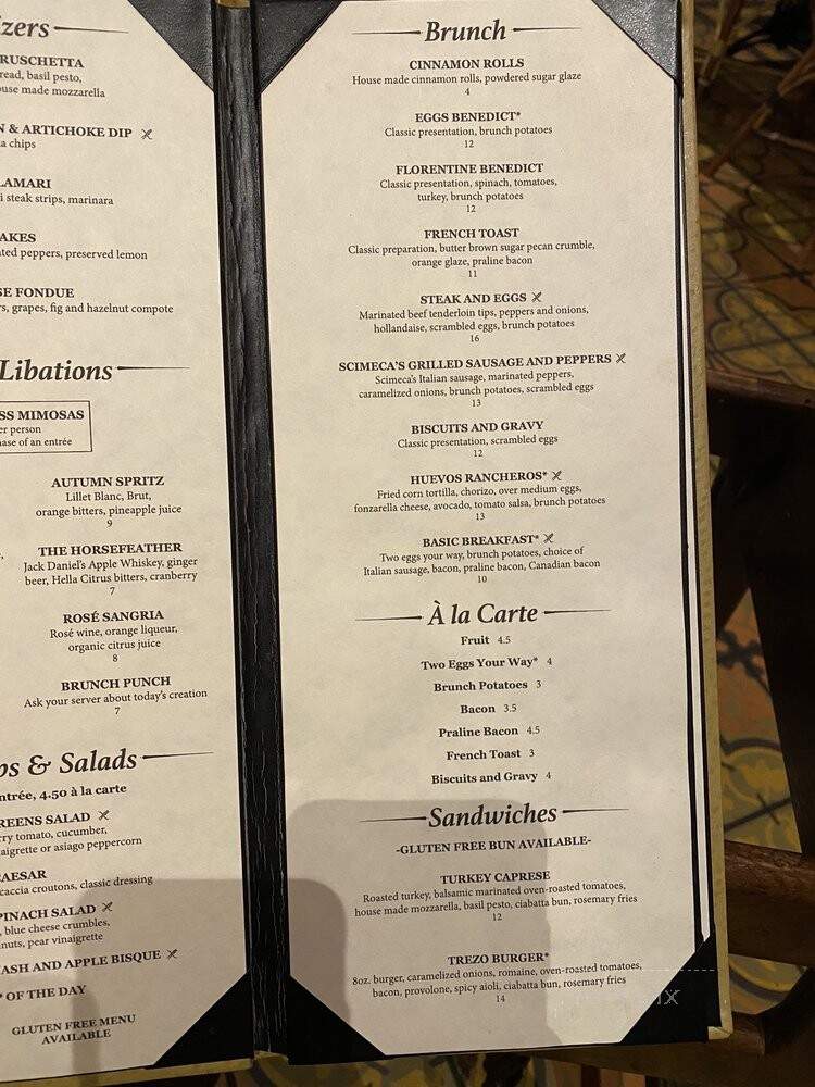 Trezo Mare - Kansas City, MO menu_pic