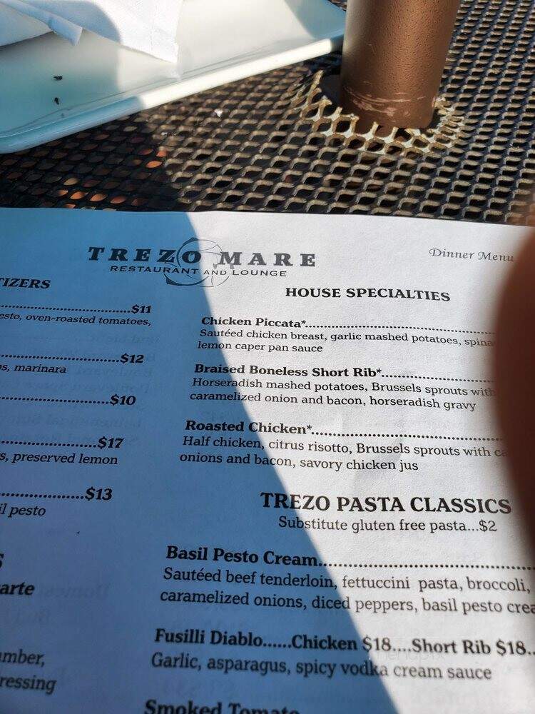 Trezo Mare - Kansas City, MO menu_pic