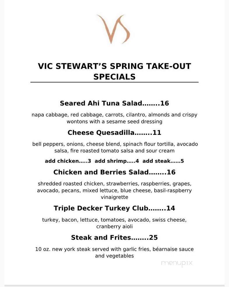 Vic Stewarts - Brentwood - Brentwood, CA menu_pic