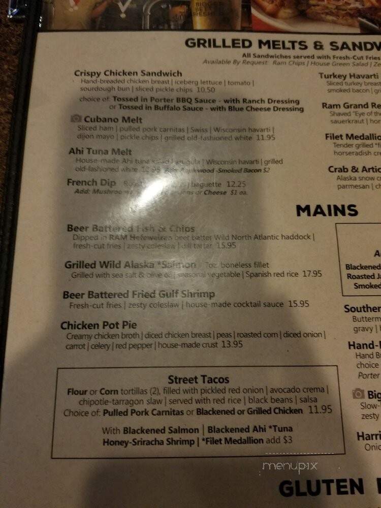 Ram Restaurant & Brewery - Meridian, ID menu_pic
