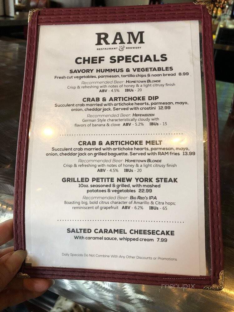 Ram Restaurant & Brewery - Meridian, ID menu_pic