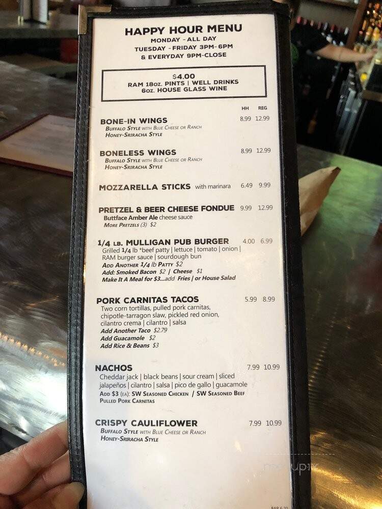 Ram Restaurant & Brewery - Meridian, ID menu_pic