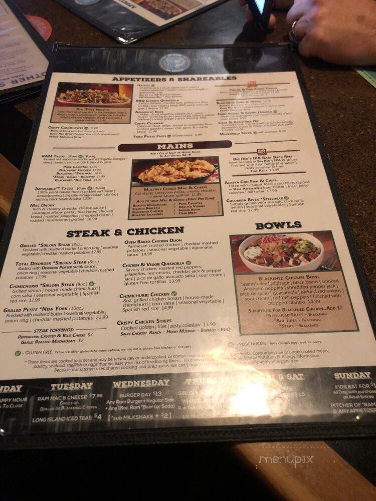 Ram Restaurant & Brewery - Meridian, ID menu_pic