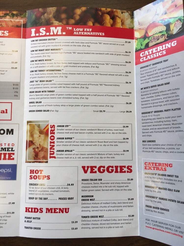 Groucho's Deli in Statesville - Statesville, NC menu_pic