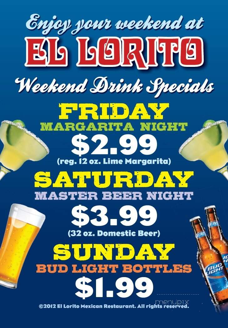 El Lorito - Bessemer City, NC menu_pic