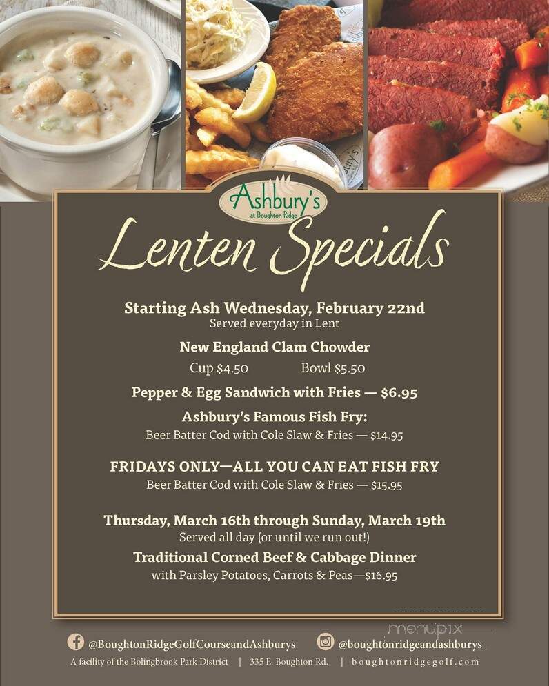 Ashbury's of Bougton Ridge - Bolingbrook, IL menu_pic