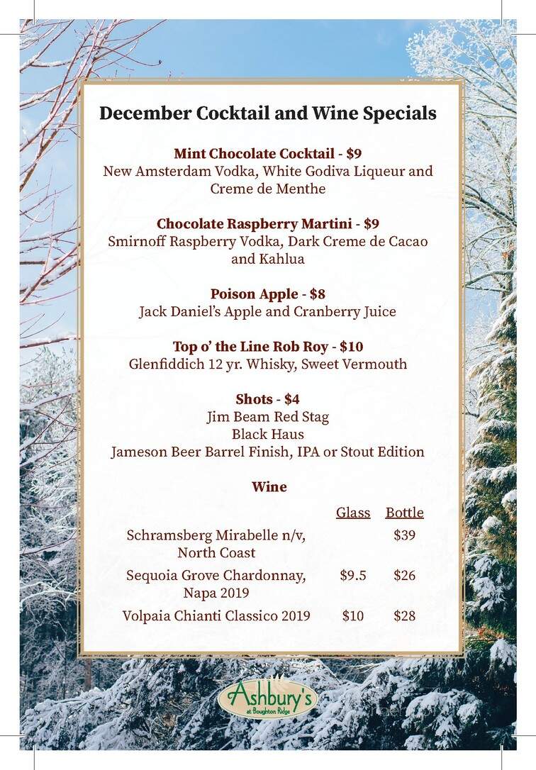 Ashbury's of Bougton Ridge - Bolingbrook, IL menu_pic