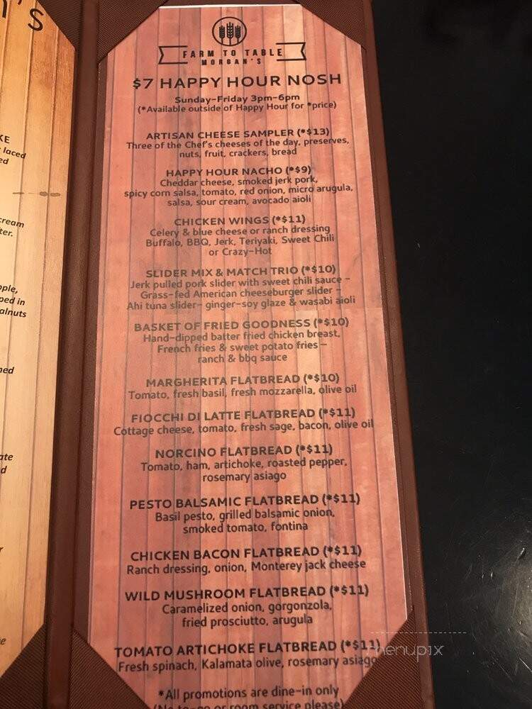 Morgan's New World Tavern - Burnsville, MN menu_pic