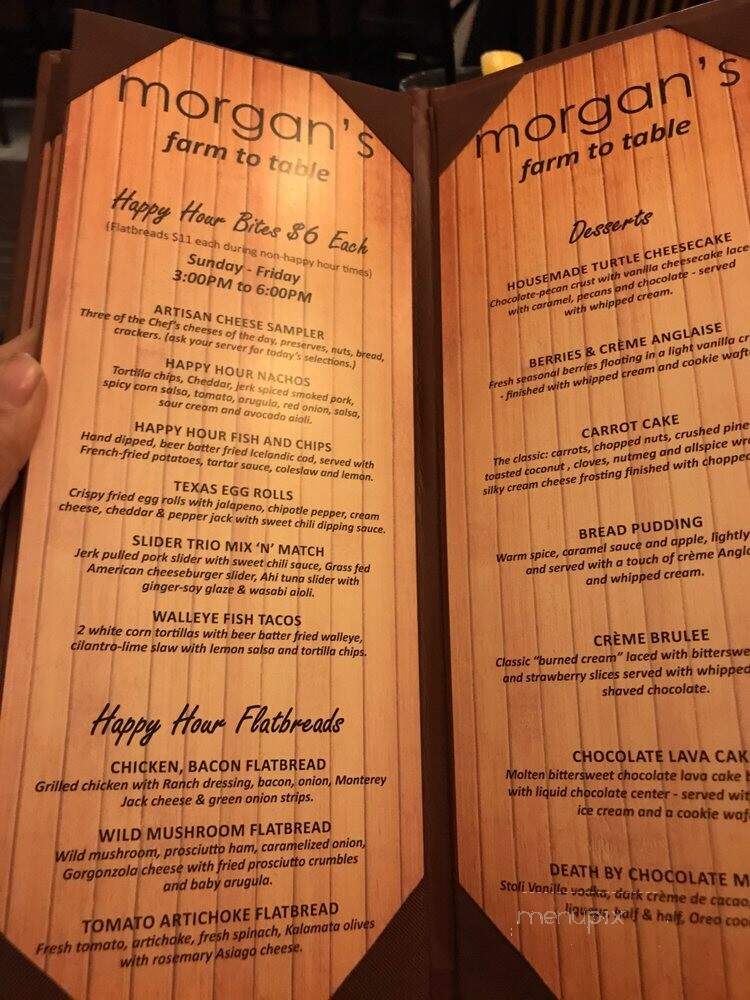 Morgan's New World Tavern - Burnsville, MN menu_pic