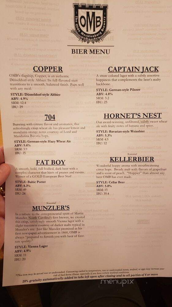 The Olde Mecklenburg Brewery - Charlotte, NC