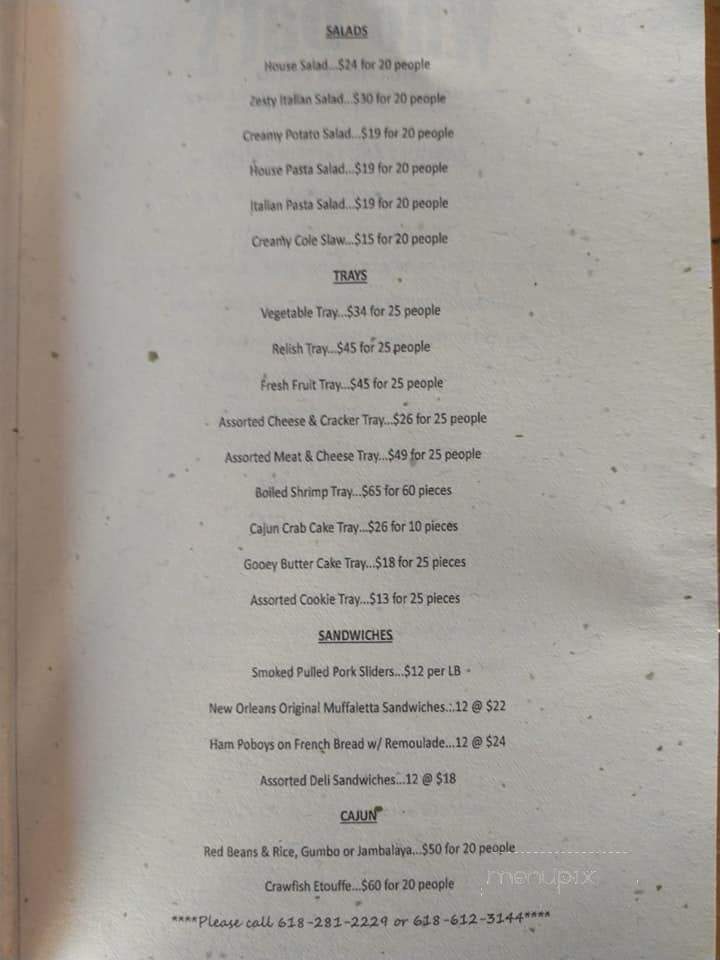Who Dat's Restaurant - Columbia, IL menu_pic