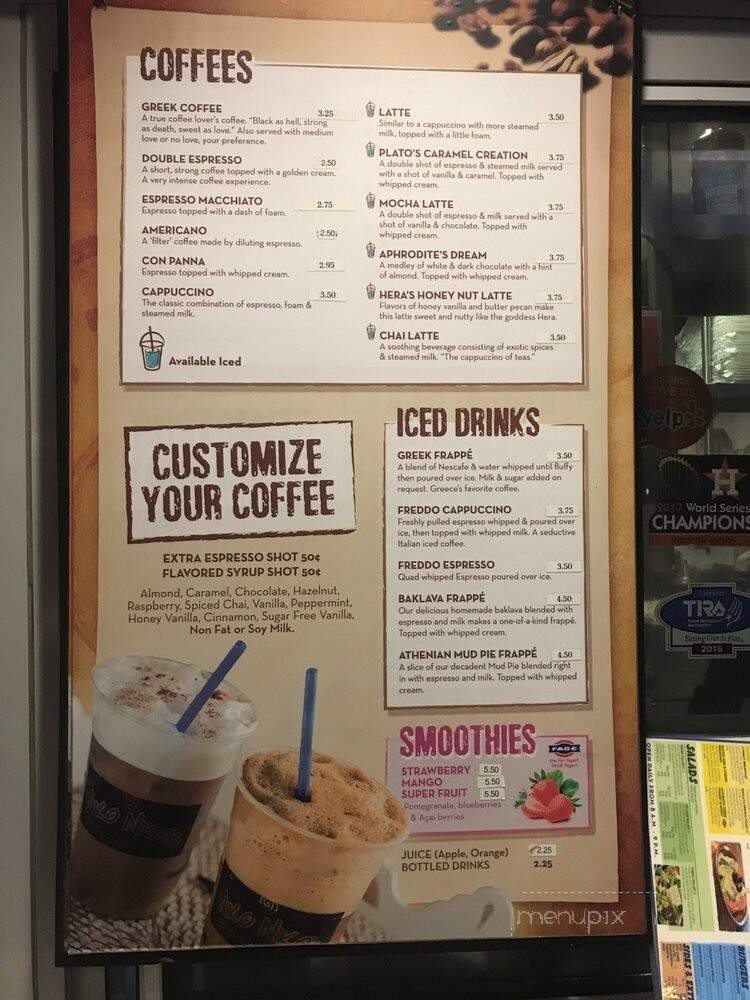 Niko Niko's Market Square - Houston, TX menu_pic