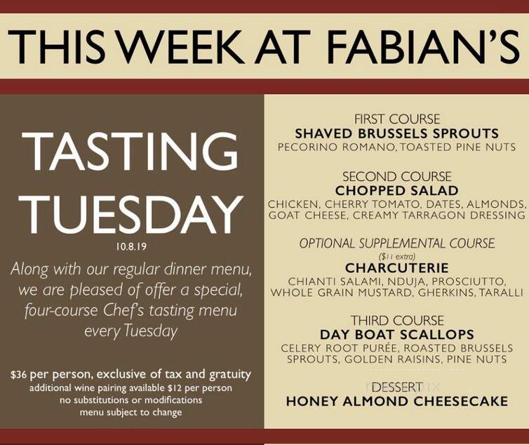 Fabian's Italian Bistro - Fair Oaks, CA