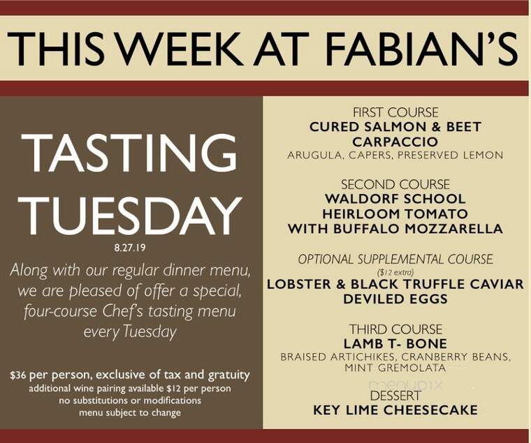 Fabian's Italian Bistro - Fair Oaks, CA