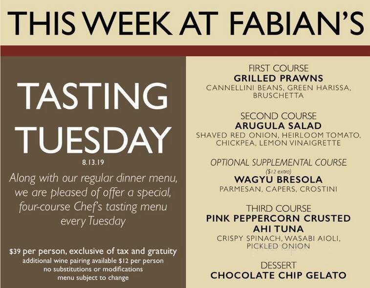 Fabian's Italian Bistro - Fair Oaks, CA