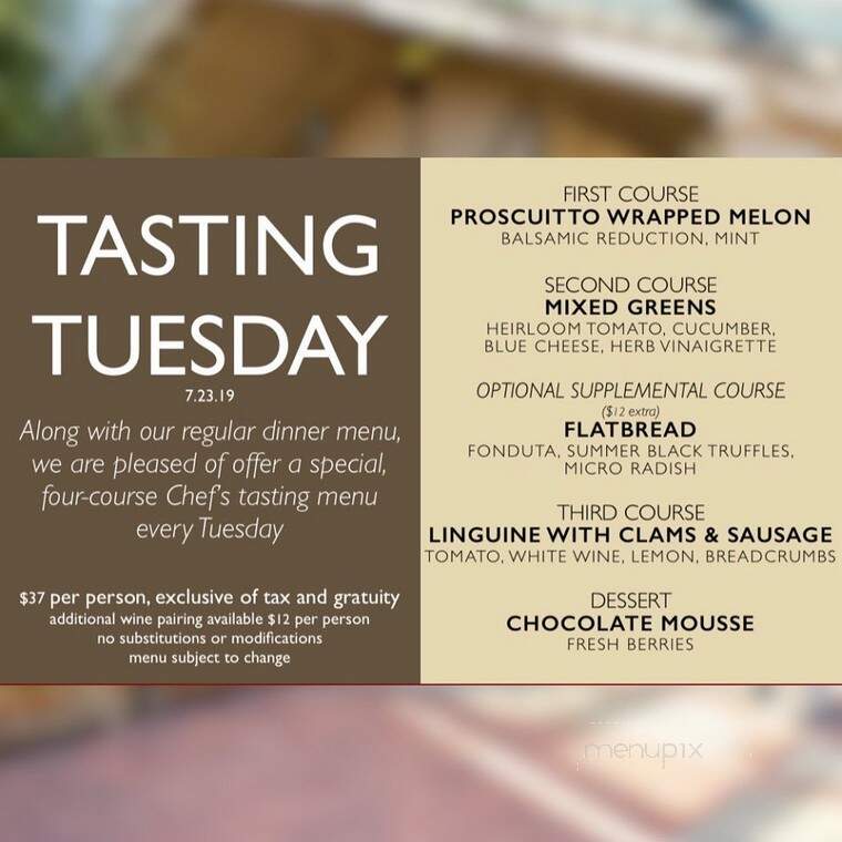 Fabian's Italian Bistro - Fair Oaks, CA menu_pic