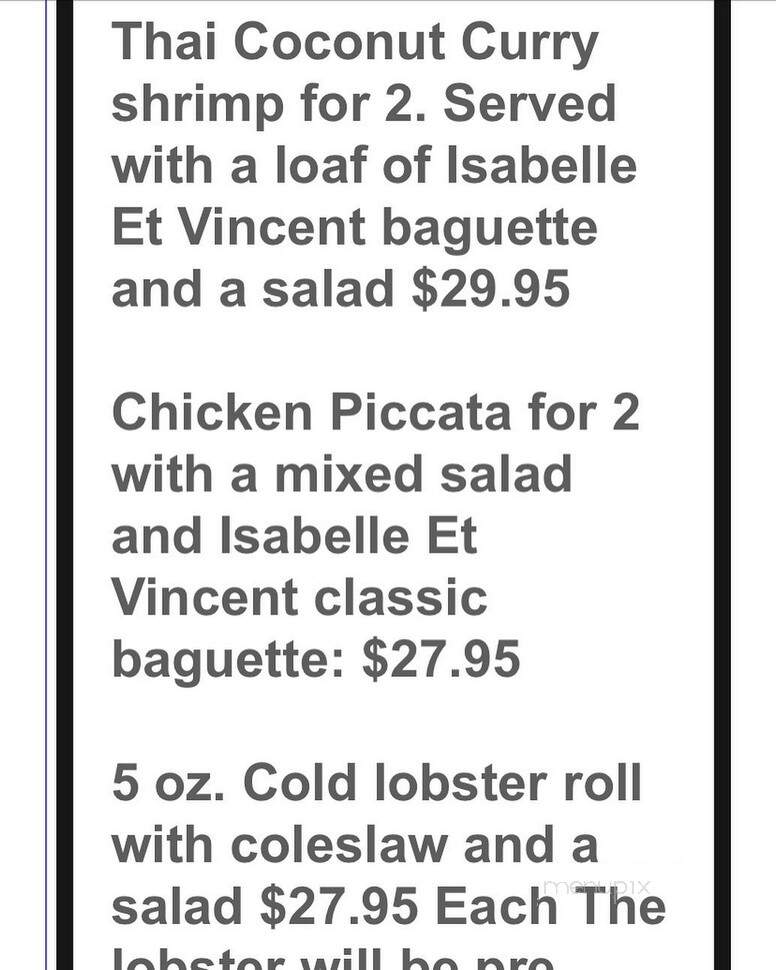 Cinch - Fairfield, CT menu_pic