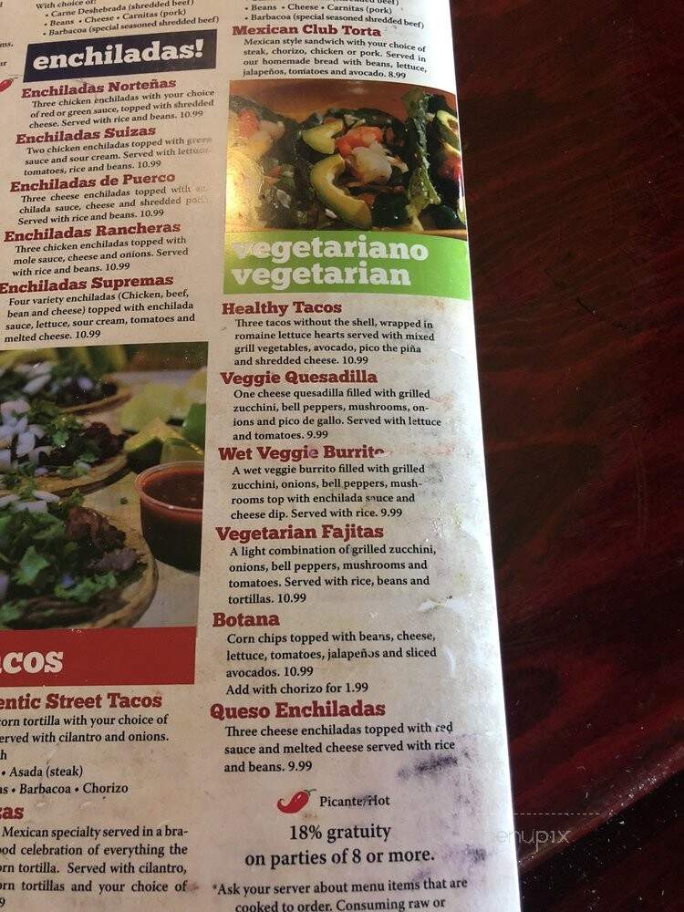 Casa Real - Flint, MI menu_pic