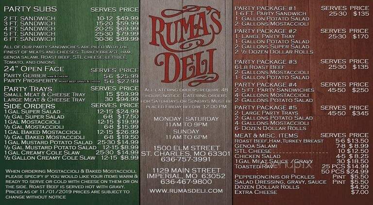 Ruma's Deli - Imperial, MO