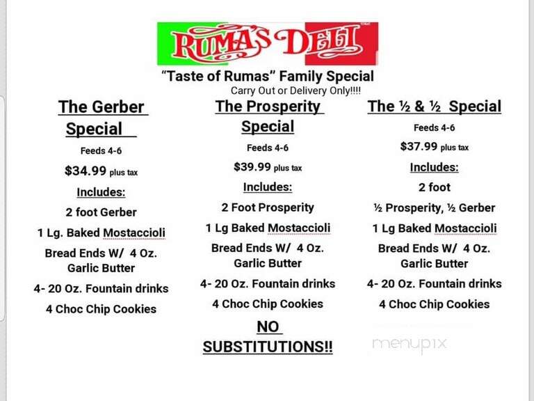 Ruma's Deli - Imperial, MO